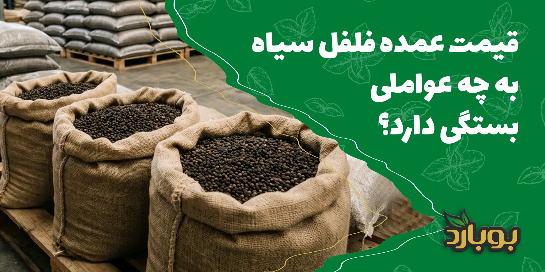 قیمت عمده فلفل سیاه به چه عواملی بستگی دارد؟