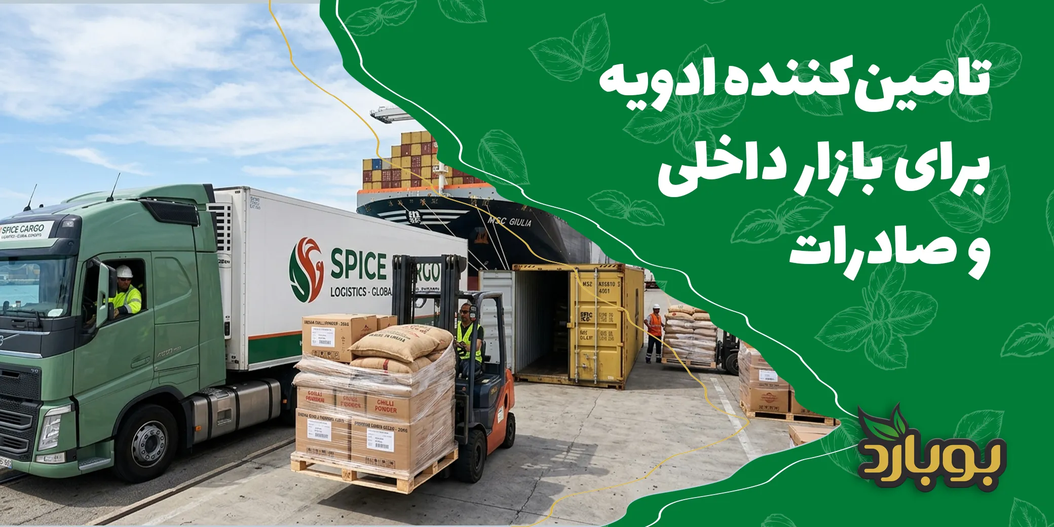 تامین‌کننده ادویه برای بازار داخلی و صادرات